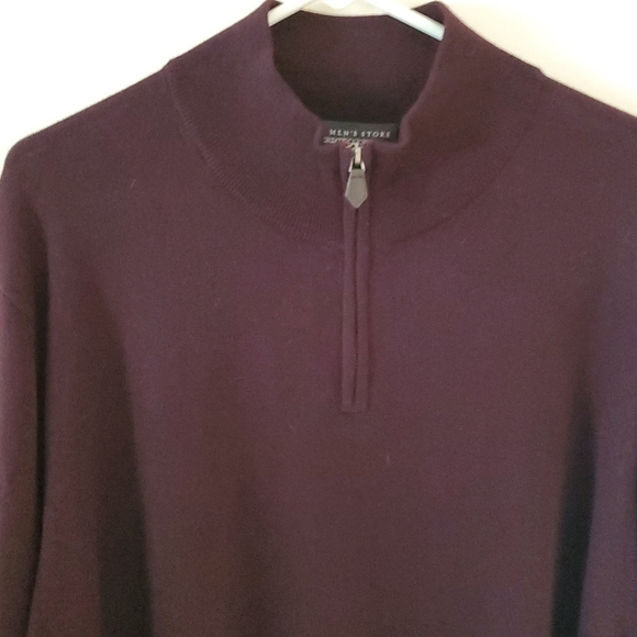 The Men's Store at Bloomingdale's Quarter-Zip Merino Sweater NWT - Picture 3 of 10